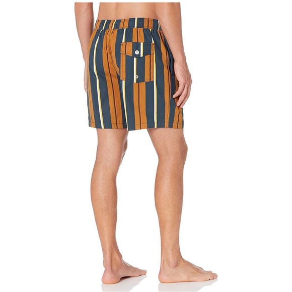 Goodthreads Men’s 7” Stripe Drawstring Swim Trunk XXL NWT - Picture 2 of 9